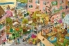 Buchcover und Innenansicht für das Buch: Camper, Zelt und Ferienzeit. Unser großes Reise-Wimmelbuch