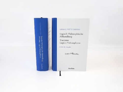 Buchcover und Innenansicht für das Buch: Logisch-Philosophische Abhandlung · Tractatus Logico-Philosophicus. Kritische Ausgabe