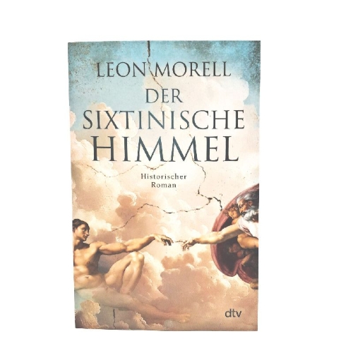 Buchcover und Innenansicht für das Buch: Der sixtinische Himmel