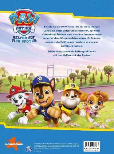 Buchcover und Innenansicht für das Buch: PAW Patrol: Mein liebster Geschichtenschatz