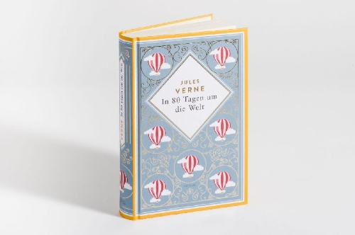 Buchcover und Innenansicht für das Buch: In 80 Tagen um die Welt