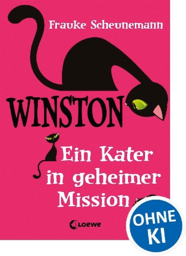 Buchcover und Innenansicht für das Buch: Winston, der magische Kater