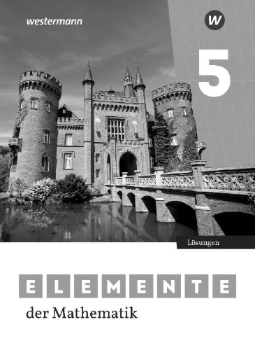 Buchcover und Innenansicht für das Buch: Elemente der Mathematik SI. Lösungen 5. Für Nordrhein-Westfalen