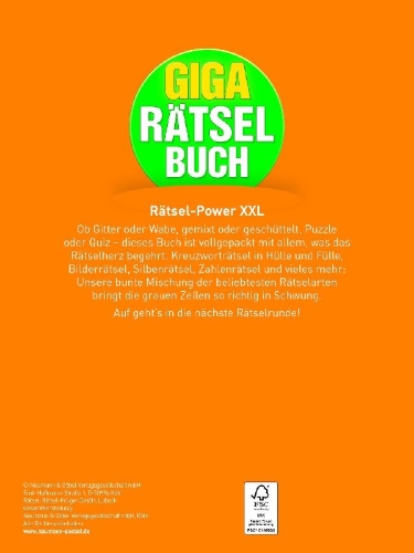 Buchcover und Innenansicht für das Buch: Giga-Rätselbuch 7