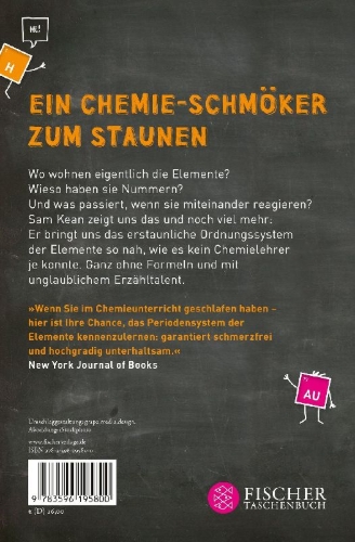 Buchcover und Innenansicht für das Buch: Die Ordnung der Dinge - Im Reich der Elemente