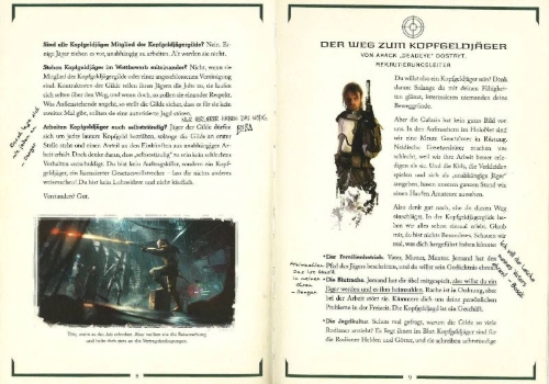 Buchcover und Innenansicht für das Buch: Star Wars: The Bounty Hunter Code: From the Files of Boba Fett