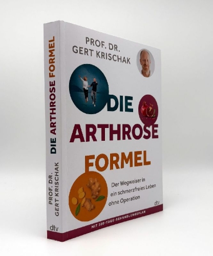 Buchcover und Innenansicht für das Buch: Die Arthrose-Formel