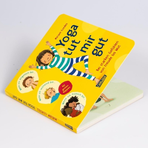 Buchcover und Innenansicht für das Buch: Yoga tut mir gut