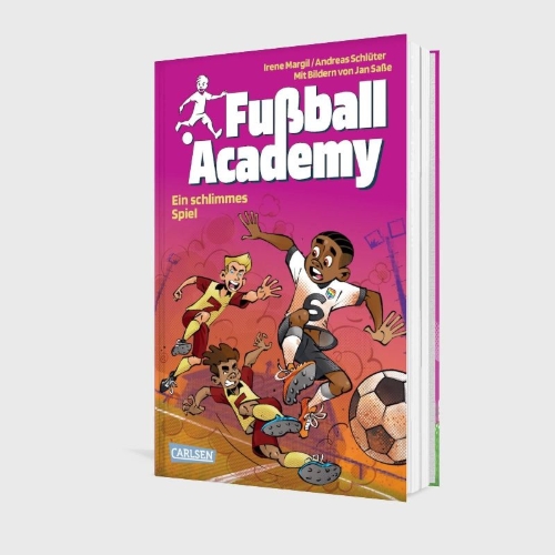 Buchcover und Innenansicht für das Buch: Fußball Academy 6: Ein schlimmes Spiel