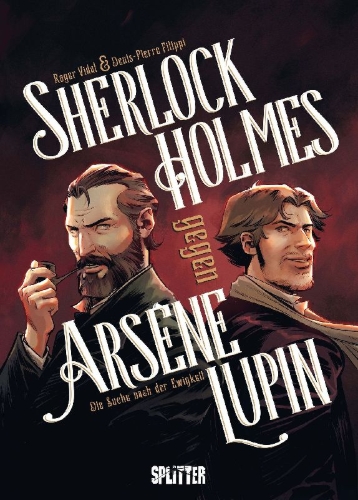 Buchcover und Innenansicht für das Buch: Sherlock Holmes contre Arsène Lupin
