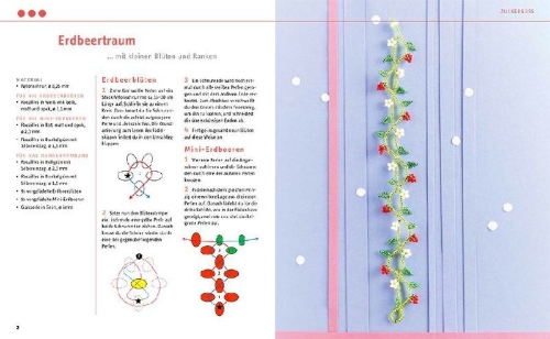 Buchcover und Innenansicht für das Buch: Schmuck aus Miniperlen (kreativ.kompakt)