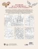 Buchcover und Innenansicht für das Buch: Harry Potter: An Official Hogwarts Coloring Book