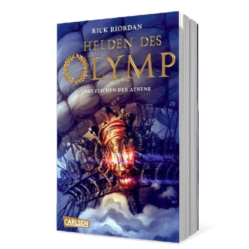 Buchcover und Innenansicht für das Buch: Helden des Olymp 03: Das Zeichen der Athene