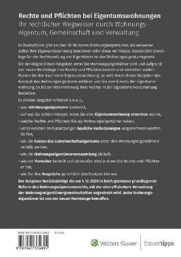 Buchcover und Innenansicht für das Buch: Rechte und Pflichten bei Eigentumswohnungen