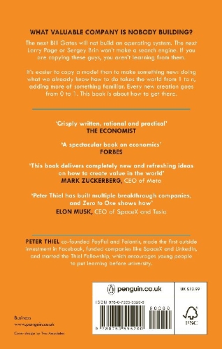 Buchcover und Innenansicht für das Buch: Zero to One