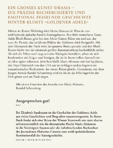 Buchcover und Innenansicht für das Buch: Der gestohlene Klimt