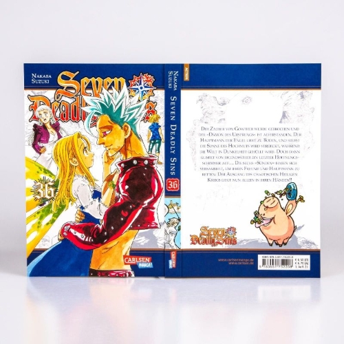 Buchcover und Innenansicht für das Buch: Nanatsu no Taizai