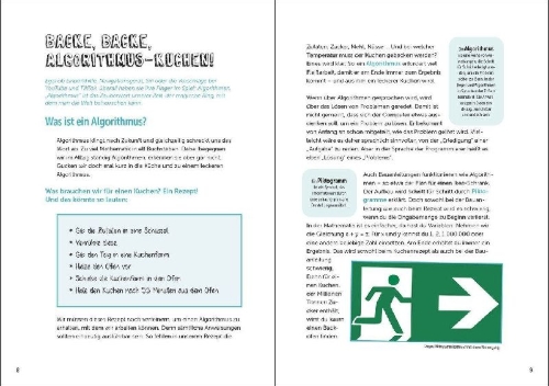 Buchcover und Innenansicht für das Buch: Einfach erklärt - Künstliche Intelligenz - Fake News - Unsere digitale Zukunft