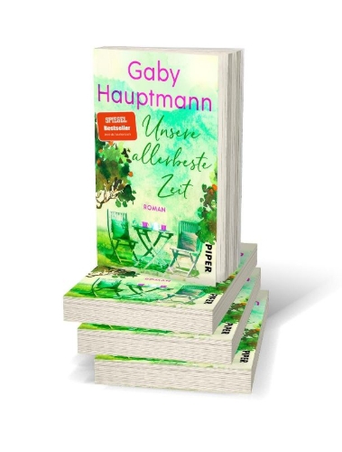 Buchcover und Innenansicht für das Buch: Unsere allerbeste Zeit