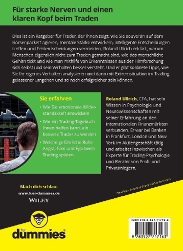 Buchcover und Innenansicht für das Buch: Trading-Psychologie für Dummies