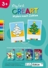 Buchcover und Innenansicht für das Buch: My first CreArt Malen nach Zahlen ab 3 - Weihnachten