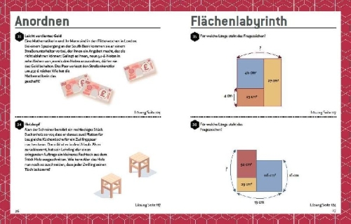 Buchcover und Innenansicht für das Buch: Mensa's most difficult Geometric Puzzlers