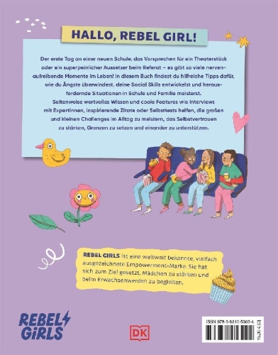 Buchcover und Innenansicht für das Buch: Rebel Girls - das Original. Growing up powerful: Alles über Social Skills