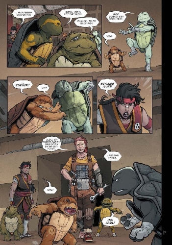 Buchcover und Innenansicht für das Buch: Teenage Mutant Ninja Turtles: The Last Ronin - Lost Years