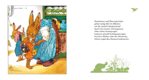 Buchcover und Innenansicht für das Buch: Die Häschenschule 1: Ein lustiges Bilderbuch