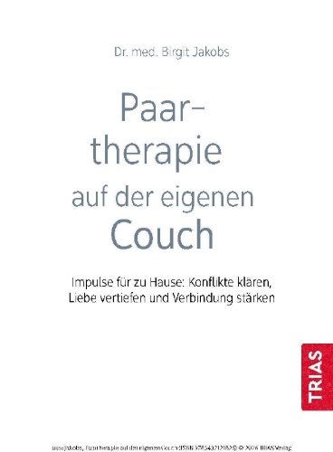 Buchcover und Innenansicht für das Buch: Paartherapie auf der eigenen Couch