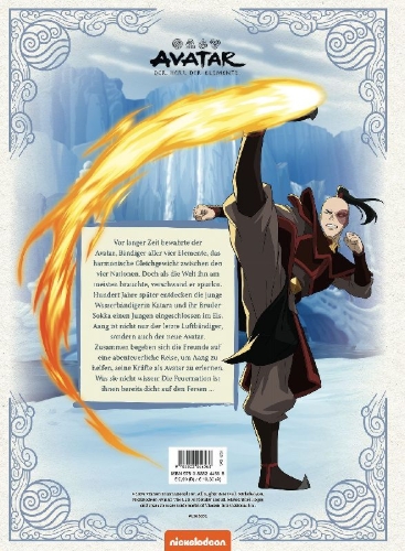 Buchcover und Innenansicht für das Buch: Avatar Der Herr der Elemente: Buch 1: Wasser - Die Reise zum nördlichen Wasserstamm