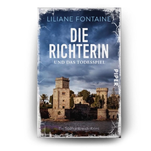 Buchcover und Innenansicht für das Buch: Die Richterin und das Todesspiel