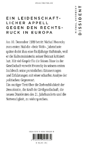 Buchcover und Innenansicht für das Buch: Dissident
