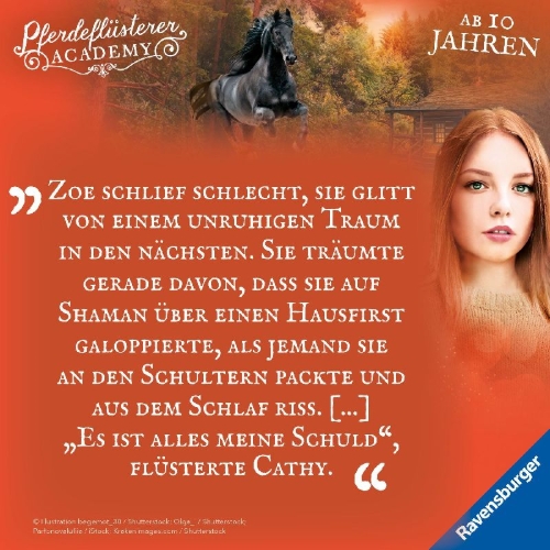 Buchcover und Innenansicht für das Buch: Pferdeflüsterer-Academy, Band 10: Die dunkle Wahrheit