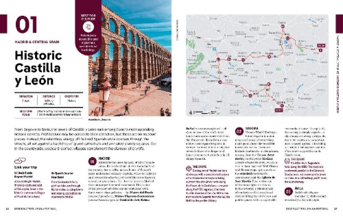Buchcover und Innenansicht für das Buch: Lonely Planet Best Road Trips Spain & Portugal