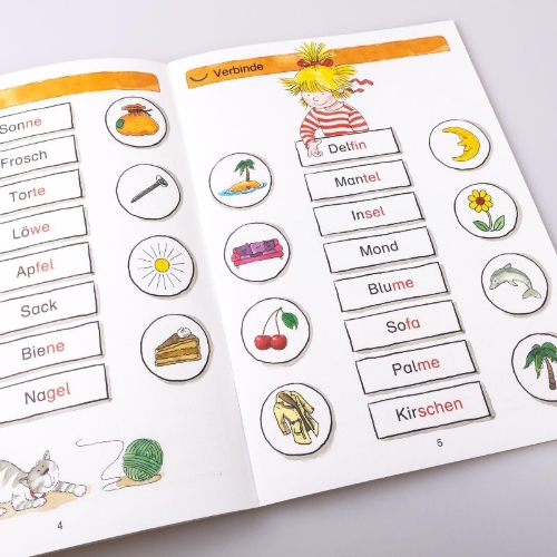 Buchcover und Innenansicht für das Buch: Conni Gelbe Reihe: Übungsheft Lesen