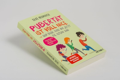 Buchcover und Innenansicht für das Buch: Pubertät ist voll nice ... Nur blöd, dass wir jetzt die Eltern sind