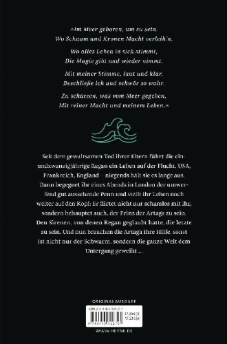 Buchcover und Innenansicht für das Buch: Sirens - Das Glühen der Magie