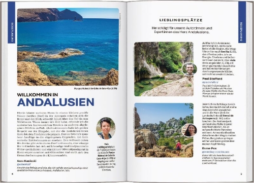 Buchcover und Innenansicht für das Buch: LONELY PLANET Reiseführer Andalusien