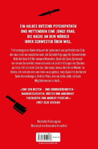 Buchcover und Innenansicht für das Buch: Serial Killer Support Group