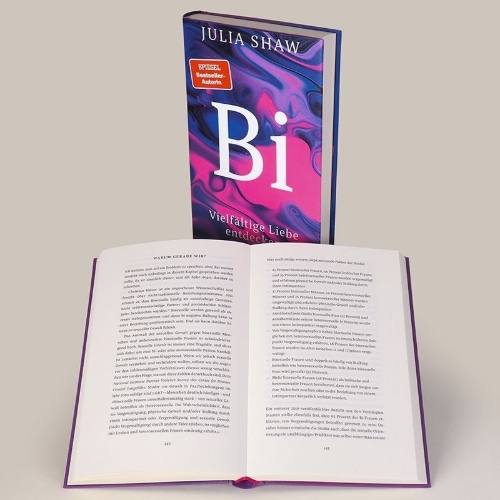 Buchcover und Innenansicht für das Buch: Bi: The Hidden Culture, History and Science of Bisexuality
