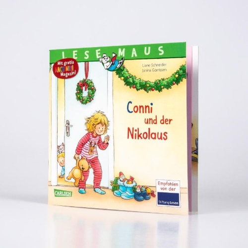 Buchcover und Innenansicht für das Buch: LESEMAUS 192: Conni und der Nikolaus