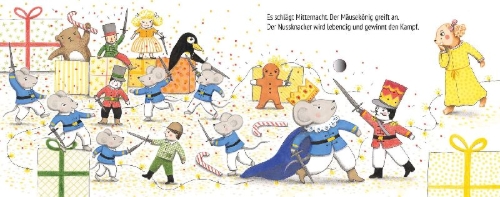 Buchcover und Innenansicht für das Buch: Ich entdecke Der Nussknacker (Mein kleines Klangbuch)