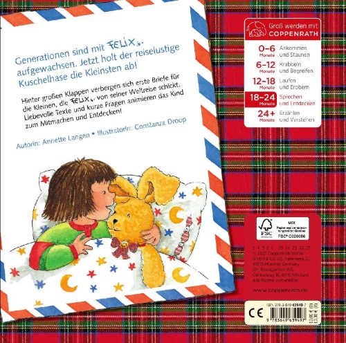 Buchcover und Innenansicht für das Buch: Erste Briefe von Felix