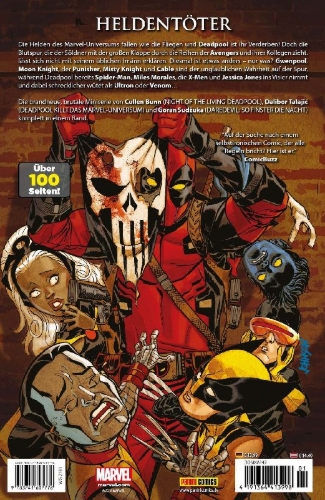 Buchcover und Innenansicht für das Buch: Deadpool Kills the Marvel Universe Again #1-5