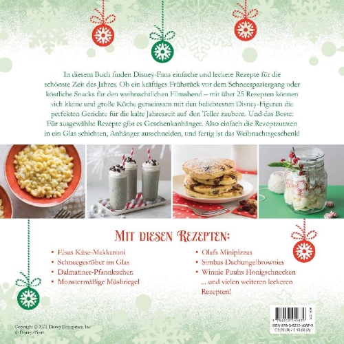 Buchcover und Innenansicht für das Buch: Disney: Weihnachtskochbuch