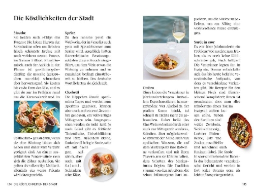 Buchcover und Innenansicht für das Buch: Essen, Trinken, Erleben - Venedig