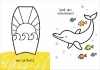 Buchcover und Innenansicht für das Buch: Kleine Kreativ-Werkstatt - Ganz einfach ausmalen: Am Strand