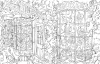 Buchcover und Innenansicht für das Buch: Harry Potter: An Official Sweets and Treats Coloring Book