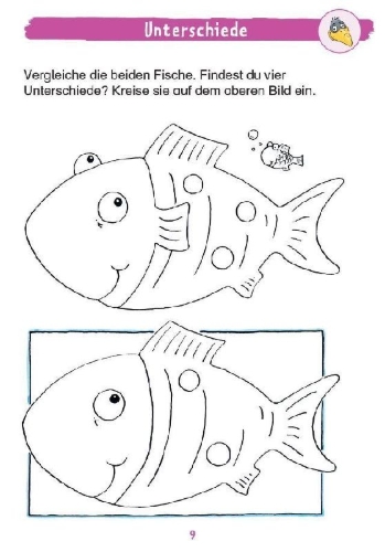 Buchcover und Innenansicht für das Buch: Mein superdicker Kindergartenblock mit Rabe Linus